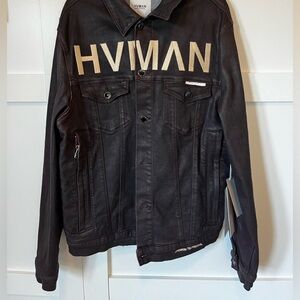 Cult of Individuality Burgundy/Brown Human Denim Jacket